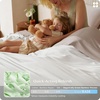 Bedsure PureWoven 100% Organic Bamboo Cooling Duvet Cover Set, King, Green | Silky, Soft, Luxury, for Hot Sleepers, 300TC, Button Closure, 3 Pieces with 2 Pillow Shams(No Insert), 104″ X 90″(Off White)
