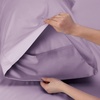 Bedsure PureWoven 100% Rayon Derived from Bamboo, Queen Sheets, 4 Pieces | Cooling Sheets for Hot Sleepers, Breathable & Silky Soft, 16″ Deep Pocket, Hotel Luxury Bedding, White(13 – Lilac)