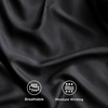 Bedsure PureWoven 100% Rayon Derived from Bamboo, Queen Sheets, 4 Pieces | Cooling Sheets for Hot Sleepers, Breathable & Silky Soft, 16″ Deep Pocket, Hotel Luxury Bedding, White(09 – Black)