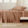 Bedsure PureWoven 100% Rayon Derived from Bamboo, Queen Sheets, 4 Pieces | Cooling Sheets for Hot Sleepers, Breathable & Silky Soft, 16″ Deep Pocket, Hotel Luxury Bedding, White(24 – Khaki)