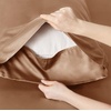 Bedsure PureWoven 100% Rayon Derived from Bamboo, Queen Sheets, 4 Pieces | Cooling Sheets for Hot Sleepers, Breathable & Silky Soft, 16″ Deep Pocket, Hotel Luxury Bedding, White(24 – Khaki)