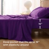 Bedsure PureWoven 100% Rayon Derived from Bamboo, Queen Sheets, 4 Pieces | Cooling Sheets for Hot Sleepers, Breathable & Silky Soft, 16″ Deep Pocket, Hotel Luxury Bedding, White(14 – Plum)