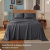 Bedsure PureWoven 100% Rayon Derived from Bamboo, Queen Sheets, 4 Pieces | Cooling Sheets for Hot Sleepers, Breathable & Silky Soft, 16″ Deep Pocket, Hotel Luxury Bedding, White(27 – Charcoal)