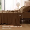 Bedsure PureWoven 100% Rayon Derived from Bamboo, Queen Sheets, 4 Pieces | Cooling Sheets for Hot Sleepers, Breathable & Silky Soft, 16″ Deep Pocket, Hotel Luxury Bedding, White(20 – Brown)