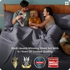 Bedsure PureWoven 100% Rayon Derived from Bamboo, Queen Sheets, 4 Pieces | Cooling Sheets for Hot Sleepers, Breathable & Silky Soft, 16″ Deep Pocket, Hotel Luxury Bedding, White(27 – Charcoal)