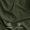 Bedsure PureWoven 100% Rayon Derived from Bamboo, Queen Sheets, 4 Pieces | Cooling Sheets for Hot Sleepers, Breathable & Silky Soft, 16″ Deep Pocket, Hotel Luxury Bedding, White(22 – Olive Green)