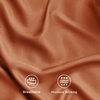 Bedsure PureWoven 100% Rayon Derived from Bamboo, Queen Sheets, 4 Pieces | Cooling Sheets for Hot Sleepers, Breathable & Silky Soft, 16″ Deep Pocket, Hotel Luxury Bedding, White(19 – Burnt Orange)