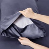 Bedsure PureWoven 100% Rayon Derived from Bamboo, Queen Sheets, 4 Pieces | Cooling Sheets for Hot Sleepers, Breathable & Silky Soft, 16″ Deep Pocket, Hotel Luxury Bedding, White(01 – Dark Grey)
