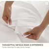 Bedsure PureWoven 100% Washed Cotton Duvet Cover Set, Queen Size, 3-PC | Linen Like Texture, Percale Breathable Bedding Set for All Seasons, Zipper Closure, 8 Corner Ties, Natural White, 90″ X 90″(30 – Slub Coconut White (No Comforter))