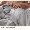 Bedsure PureWoven 3 Pieces 100% Cotton Waffle Duvet Cover Set, Queen, White | Waffle Weave Texture, Soft, Skin-Friendly, Breathable, All-Season, Machine Washable, Home Decor Gift, Good Housekeeping Seal(18 – Grey (No Comforter))