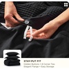 Bedsure PureWoven 3 Pieces 100% Cotton Waffle Duvet Cover Set, Queen, White | Waffle Weave Texture, Soft, Skin-Friendly, Breathable, All-Season, Machine Washable, Home Decor Gift, Good Housekeeping Seal(19 – Black (No Comforter))