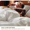 Bedsure PureWoven 3 Pieces 100% Cotton Waffle Duvet Cover Set, Queen, White | Waffle Weave Texture, Soft, Skin-Friendly, Breathable, All-Season, Machine Washable, Home Decor Gift, Good Housekeeping Seal(White)