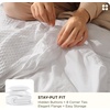 Bedsure PureWoven 3 Pieces 100% Cotton Waffle Duvet Cover Set, Queen, White | Waffle Weave Texture, Soft, Skin-Friendly, Breathable, All-Season, Machine Washable, Home Decor Gift, Good Housekeeping Seal(02 – Bright White (No Comforter))