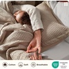 Bedsure PureWoven 3 Pieces 100% Cotton Waffle Duvet Cover Set, Queen, White | Waffle Weave Texture, Soft, Skin-Friendly, Breathable, All-Season, Machine Washable, Home Decor Gift, Good Housekeeping Seal(05 – Khaki (No Comforter))