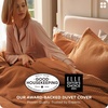 Bedsure PureWoven 3 Pieces 100% Cotton Waffle Duvet Cover Set, Queen, White | Waffle Weave Texture, Soft, Skin-Friendly, Breathable, All-Season, Machine Washable, Home Decor Gift, Good Housekeeping Seal(07 – Terracotta (No Comforter))