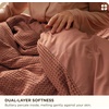 Bedsure PureWoven 3 Pieces 100% Cotton Waffle Duvet Cover Set, Queen, White | Waffle Weave Texture, Soft, Skin-Friendly, Breathable, All-Season, Machine Washable, Home Decor Gift, Good Housekeeping Seal(07 – Burnt Orange (No Comforter))