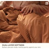 Bedsure PureWoven 3 Pieces 100% Cotton Waffle Duvet Cover Set, Queen, White | Waffle Weave Texture, Soft, Skin-Friendly, Breathable, All-Season, Machine Washable, Home Decor Gift, Good Housekeeping Seal(07 – Terracotta (No Comforter))