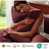 Bedsure PureWoven 3 Pieces 100% Cotton Waffle Duvet Cover Set, Queen, White | Waffle Weave Texture, Soft, Skin-Friendly, Breathable, All-Season, Machine Washable, Home Decor Gift, Good Housekeeping Seal(08 – Maroon Red (No Comforter))