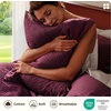 Bedsure PureWoven 3 Pieces 100% Cotton Waffle Duvet Cover Set, Queen, White | Waffle Weave Texture, Soft, Skin-Friendly, Breathable, All-Season, Machine Washable, Home Decor Gift, Good Housekeeping Seal(09 – Burgundy (No Comforter))