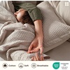 Bedsure PureWoven 3 Pieces 100% Cotton Waffle Duvet Cover Set, Queen, White | Waffle Weave Texture, Soft, Skin-Friendly, Breathable, All-Season, Machine Washable, Home Decor Gift, Good Housekeeping Seal(04 – Linen (No Comforter))