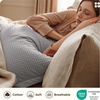 Bedsure PureWoven 3 Pieces 100% Cotton Waffle Duvet Cover Set, Queen, White | Waffle Weave Texture, Soft, Skin-Friendly, Breathable, All-Season, Machine Washable, Home Decor Gift, Good Housekeeping Seal(18 – Grey (No Comforter))