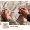 Bedsure PureWoven 3 Pieces 100% Cotton Waffle Duvet Cover Set, Queen, White | Waffle Weave Texture, Soft, Skin-Friendly, Breathable, All-Season, Machine Washable, Home Decor Gift, Good Housekeeping Seal(03 – Beige (No Comforter))