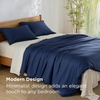 Bedsure PureWoven Cooling Duvet Cover, Ideal for Hot Sleepers, Queen Size | 100% Viscose Derived from Bamboo, Lightweight & Silky Soft, Breathable Moisture-Wicking Bedding Set, 3 Pieces, Olive Green(05 – Navy (No Comforter))