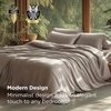 Bedsure PureWoven Cooling Duvet Cover, Ideal for Hot Sleepers, Queen Size | 100% Viscose Derived from Bamboo, Lightweight & Silky Soft, Breathable Moisture-Wicking Bedding Set, 3 Pieces, Olive Green(07 – Simply Taupe (No Comforter))