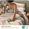 Bedsure PureWoven Cooling Duvet Cover, Ideal for Hot Sleepers, Queen Size | Cotton Blend Viscose Derived from Bamboo, Breathable & Buttery Soft, Hotel Luxury Bedding Set, White(03 – Cooling Khaki (No Comforter))