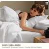 Bedsure PureWoven Cooling Duvet Cover, Ideal for Hot Sleepers, Queen Size | Cotton Blend Viscose Derived from Bamboo, Breathable & Buttery Soft, Hotel Luxury Bedding Set, White(01 – Cooling White (No Comforter))