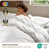 Bedsure PureWoven Cooling Duvet Cover, Ideal for Hot Sleepers, Queen Size | Cotton Blend Viscose Derived from Bamboo, Breathable & Buttery Soft, Hotel Luxury Bedding Set, White(01 – Cooling White (No Comforter))