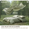 Bedsure PureWoven Cooling Duvet Cover, Ideal for Hot Sleepers, Queen Size | Cotton Blend Viscose Derived from Bamboo, Breathable & Buttery Soft, Hotel Luxury Bedding Set, Sage Green