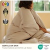 Bedsure PureWoven Cooling Duvet Cover, Ideal for Hot Sleepers, Queen Size | Cotton Blend Viscose Derived from Bamboo, Breathable & Buttery Soft, Hotel Luxury Bedding Set, White(09 – Cooling Beige (No Comforter))