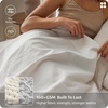 Bedsure PureWoven Linen Sheets Queen Size, Cotton Linen Blend Sheets, 4PCS | BV & Oeko-Tex Certified, All-Season Breathable for Hot Sleepers, Anti-Pilling & Tearproof, 16″ Deep Pocket, Linen Beige(02 – Pure White)