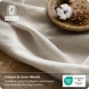 Bedsure PureWoven Linen Sheets Queen Size, Cotton Linen Blend Sheets, 4PCS | BV & Oeko-Tex Certified, All-Season Breathable for Hot Sleepers, Anti-Pilling & Tearproof, 16″ Deep Pocket, Linen Beige(01 – Linen Beige)