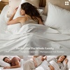 Bedsure PureWoven Linen Sheets Queen Size, Cotton Linen Blend Sheets, 4PCS | BV & Oeko-Tex Certified, All-Season Breathable for Hot Sleepers, Anti-Pilling & Tearproof, 16″ Deep Pocket, Linen Beige(02 – Pure White)