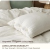 Bedsure PureWoven Muslin Duvet Cover, Cooling Bedding Set for Hot Sleepers | Cotton Blend Viscose Derived from Bamboo, Lightweight & Silky Soft, Breathable, All-Season, Linen(10 – Linen White (No Comforter))
