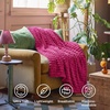 Bedsure Soft Cozy Twin XL Blanket for Bed College Dorm Off White 66″x90″ | Birthday Gifts for Women Mom Her, Warm Lightweight Cozy Fluffy Throw Blanket Sofa, Dorm Room Home Decor, Machine Washable(Hot Pink)