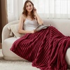 Bedsure Soft Cozy Twin XL Blanket for Bed College Dorm Off White 66″x90″ | Birthday Gifts for Women Mom Her, Warm Lightweight Cozy Fluffy Throw Blanket Sofa, Dorm Room Home Decor, Machine Washable(Deep Red)