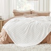 Bedsure Soft Cozy Twin XL Blanket for Bed College Dorm Off White 66″x90″ | Birthday Gifts for Women Mom Her, Warm Lightweight Cozy Fluffy Throw Blanket Sofa, Dorm Room Home Decor, Machine Washable(Off White)