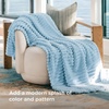 Bedsure Soft Cozy Twin XL Blanket for Bed College Dorm Off White 66″x90″ | Birthday Gifts for Women Mom Her, Warm Lightweight Cozy Fluffy Throw Blanket Sofa, Dorm Room Home Decor, Machine Washable(Light Blue)