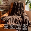 Bedsure Soft Cozy Twin XL Blanket for Bed College Dorm Off White 66″x90″ | Birthday Gifts for Women Mom Her, Warm Lightweight Cozy Fluffy Throw Blanket Sofa, Dorm Room Home Decor, Machine Washable(Dark Chocolate)