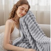 Bedsure Soft Cozy Twin XL Blanket for Bed College Dorm Off White 66″x90″ | Birthday Gifts for Women Mom Her, Warm Lightweight Cozy Fluffy Throw Blanket Sofa, Dorm Room Home Decor, Machine Washable(Light Grey)
