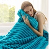 Bedsure Soft Cozy Twin XL Blanket for Bed College Dorm Off White 66″x90″ | Birthday Gifts for Women Mom Her, Warm Lightweight Cozy Fluffy Throw Blanket Sofa, Dorm Room Home Decor, Machine Washable(Teal)