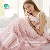 Bedsure Soft Cozy Twin XL Blanket for Bed College Dorm Off White 66″x90″ | Birthday Gifts for Women Mom Her, Warm Lightweight Cozy Fluffy Throw Blanket Sofa, Dorm Room Home Decor, Machine Washable(Crystal Pink)