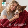 Bedsure Soft Cozy Twin XL Blanket for Bed College Dorm Off White 66″x90″ | Birthday Gifts for Women Mom Her, Warm Lightweight Cozy Fluffy Throw Blanket Sofa, Dorm Room Home Decor, Machine Washable(Red)