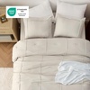 Bedsure Twin XL Comforter Set Natural White – Dorm Room Essentials, Extra Long Twin XL Bedding Set, All Season Down Alternative Comforter with Pillowcase & Sham(17 – Grid)