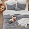 Bedsure Twin XL Comforter Set Natural White – Dorm Room Essentials, Extra Long Twin XL Bedding Set, All Season Down Alternative Comforter with Pillowcase & Sham(02 – Grey)
