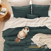 Bedsure Twin XL Comforter Set Natural White – Dorm Room Essentials, Extra Long Twin XL Bedding Set, All Season Down Alternative Comforter with Pillowcase & Sham(20 – Emerald Green)