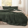 Bedsure Twin XL Comforter Set Natural White – Dorm Room Essentials, Extra Long Twin XL Bedding Set, All Season Down Alternative Comforter with Pillowcase & Sham(01 – Olive Green)